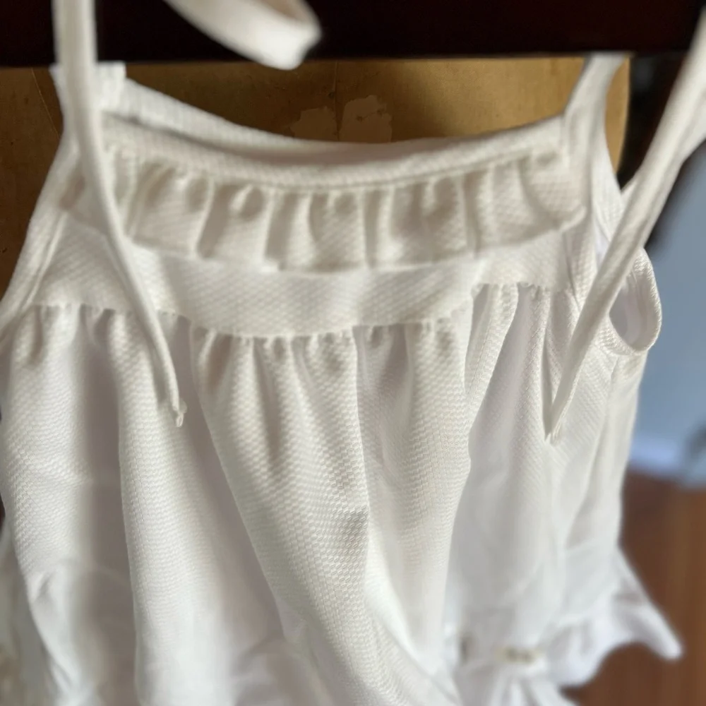 Nelly Madison girls white dress size 4